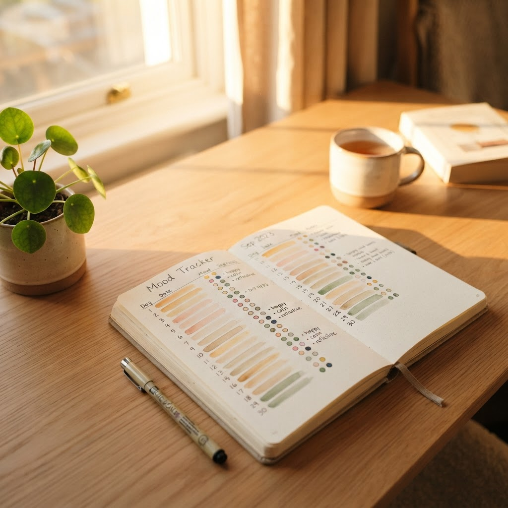 Warm light and stillness — progress tracking